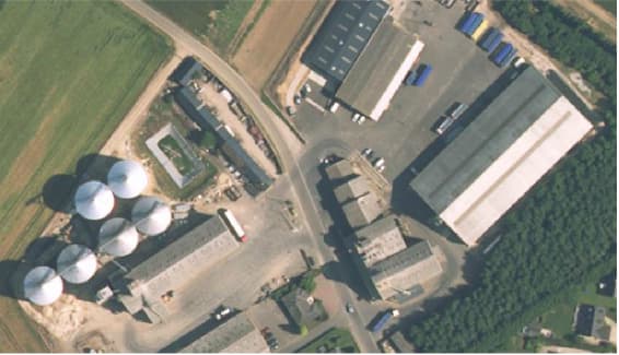 vue aerienne depot LEPLATRE SAS